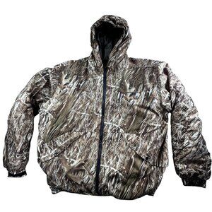 Vintage Huntworth Hunting Jacket Mens Large Camo Hooded Insulated Parka Coat